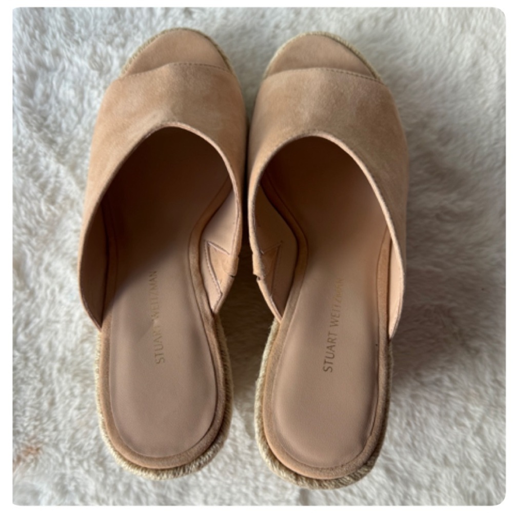 STUART WEITZMAN WONDA ESPADRILLE WEDGE SANDAL SIZE 6 1/2 NWT - Picture 16 of 16